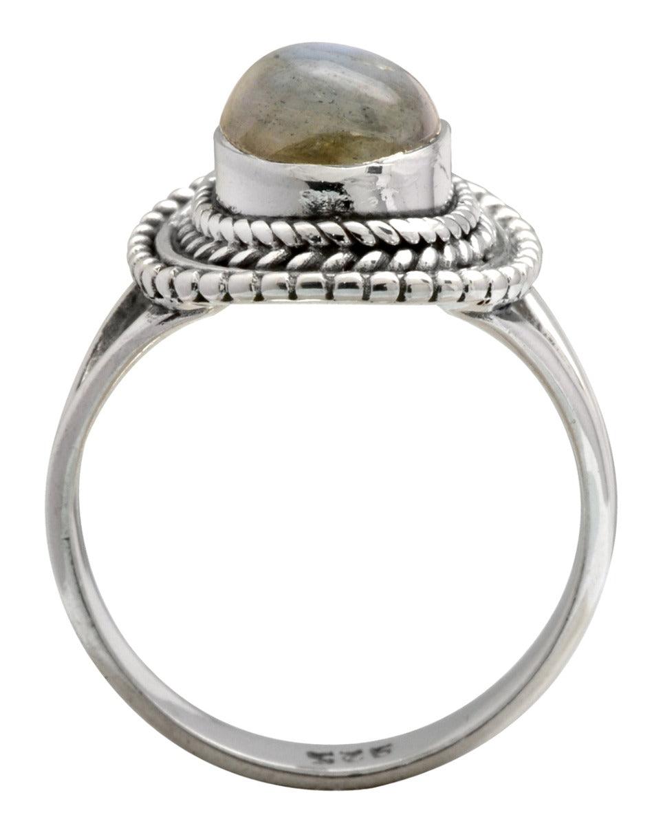 Labradorite Solid 925 Sterling Silver Ring Jewelry - YoTreasure