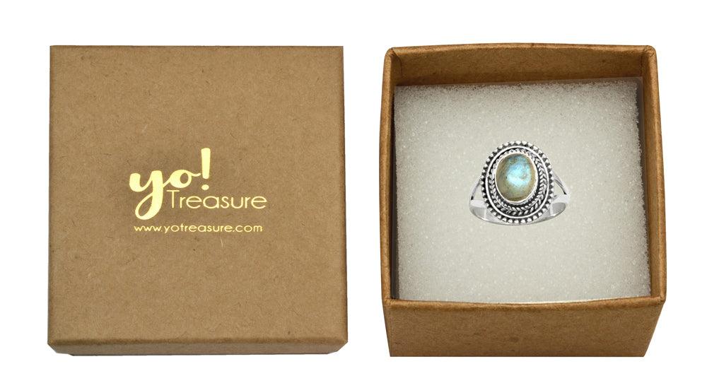 Labradorite Solid 925 Sterling Silver Ring Jewelry - YoTreasure