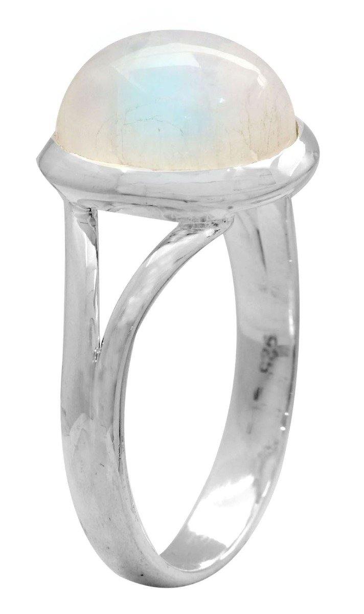 Rainbow Moonstone 925 Sterling Silver Rings Silver Jewelry - YoTreasure