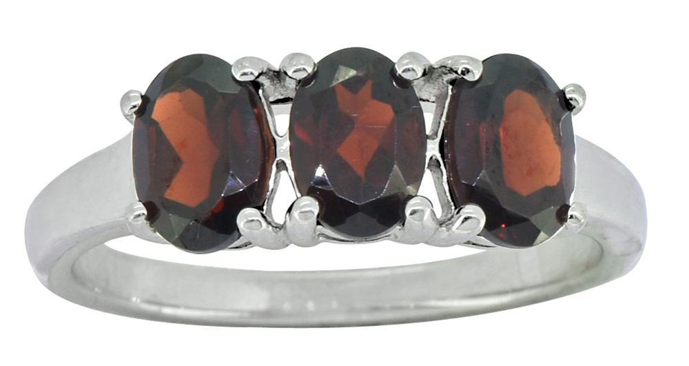 925 Sterling Silver Natural Red Garnet Ring - YoTreasure