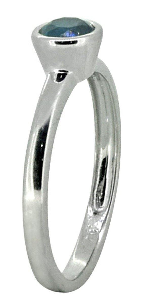 London Blue Topaz Solid 925 Sterling Silver Gemstone Ring - YoTreasure