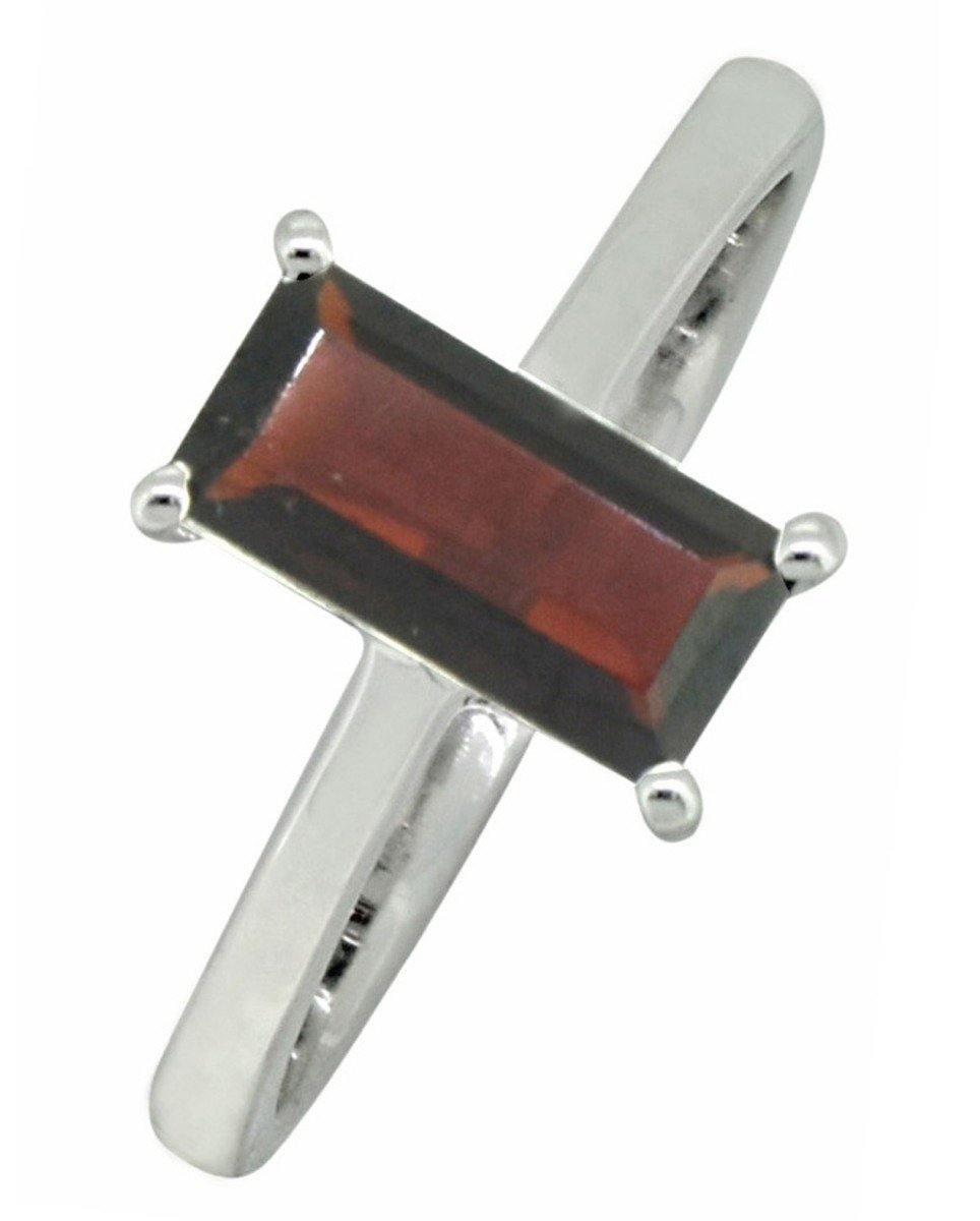 Natural Red Garnet Solid 925 Sterling Silver Promise Ring Jewelry - YoTreasure