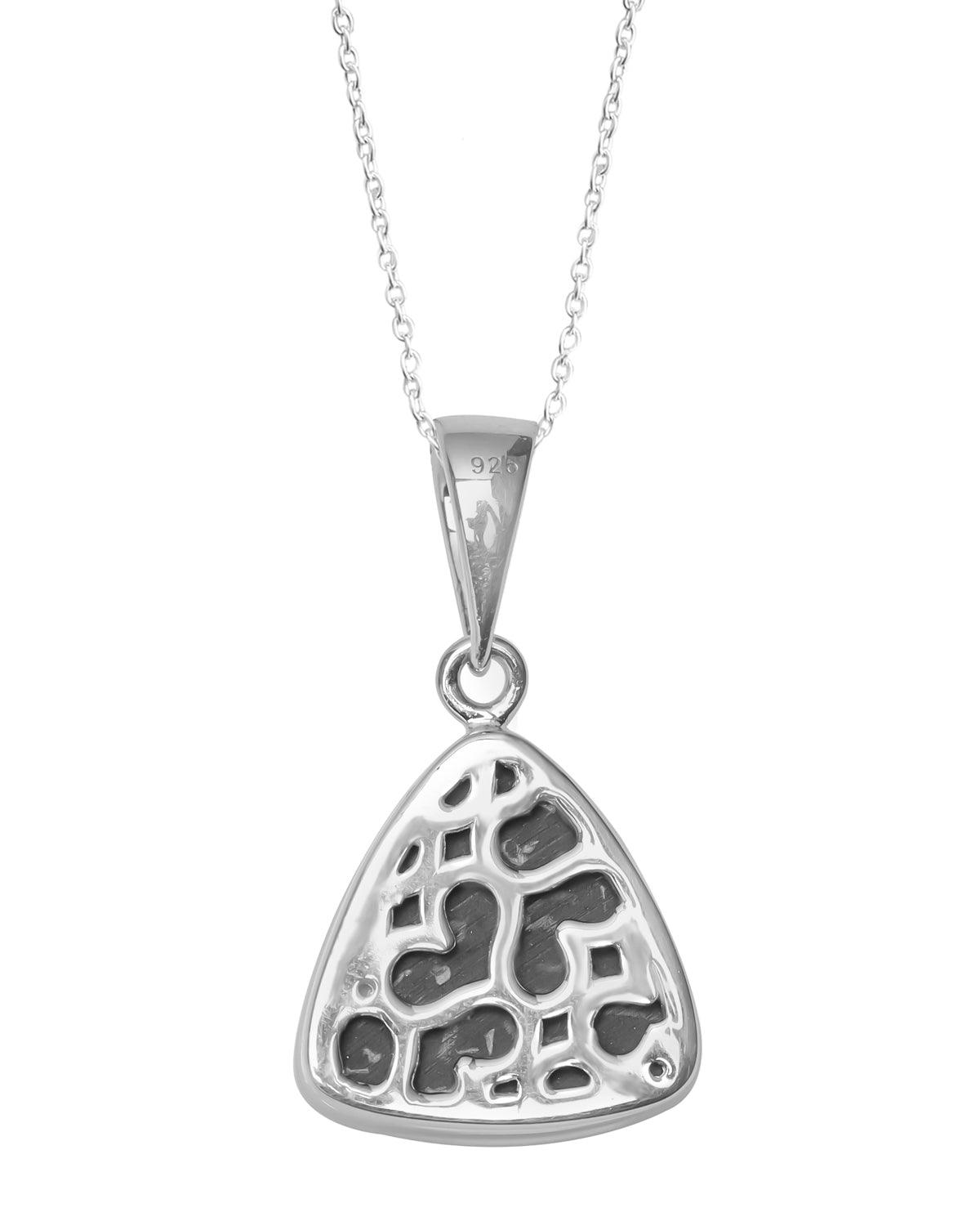 6 Ct. Ammolite 925 Sterling Silver Necklace Pendant Jewelry - YoTreasure