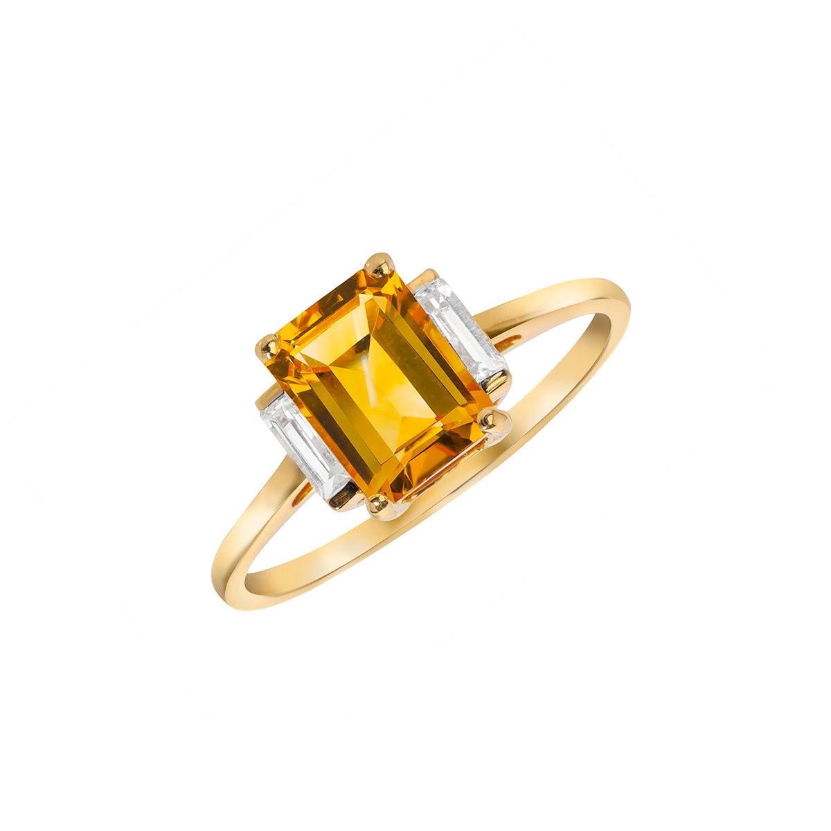 Yellow topaz ring, Citrine ring, Gemstone ring, sterling silver ring, –  Artisan Look