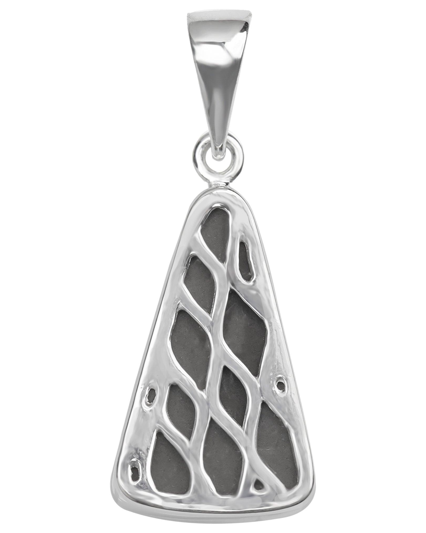6.50 Ct. Ammolite 925 Sterling Silver Necklace Pendant Jewelry - YoTreasure