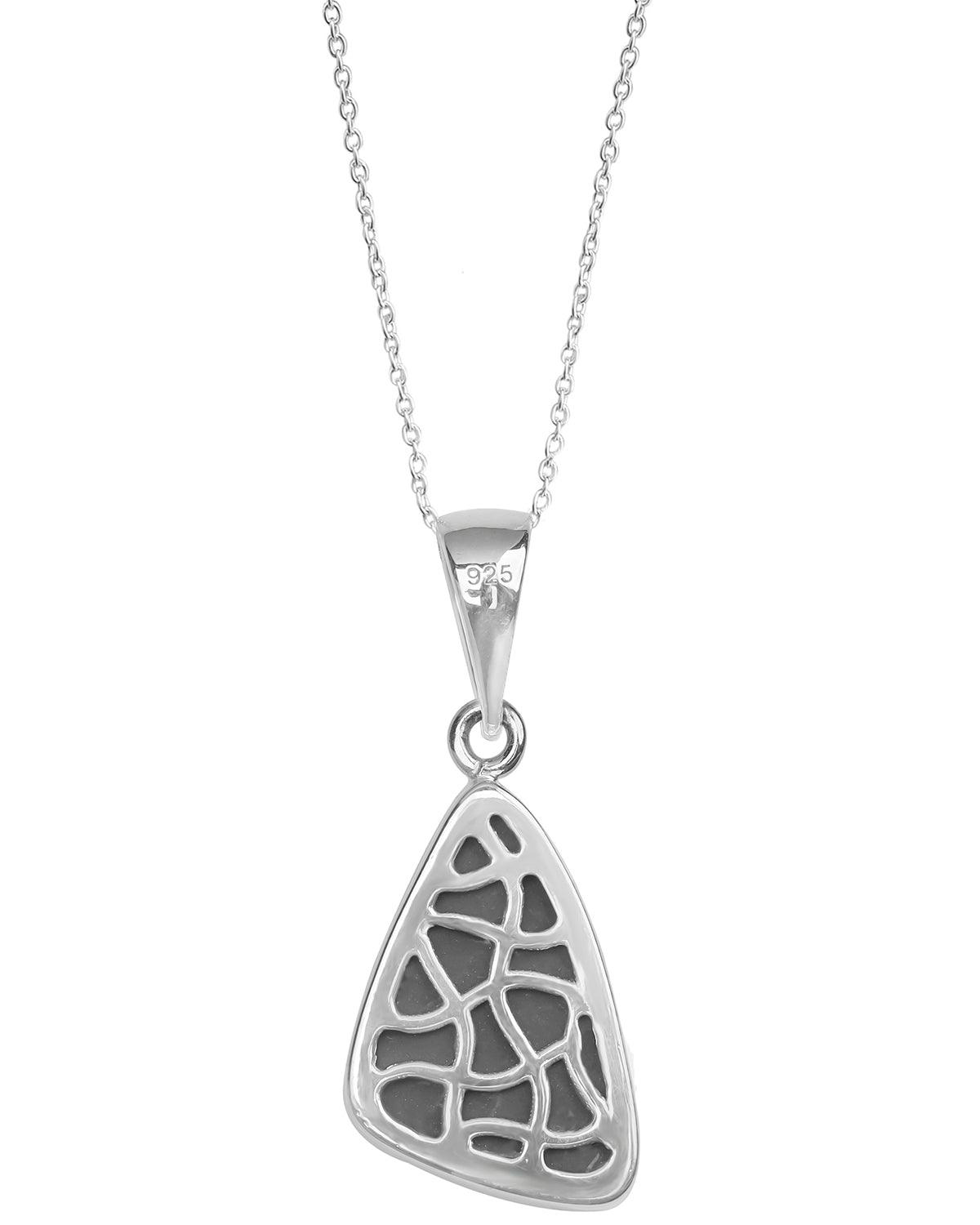 7.20 Ct. Ammolite 925 Sterling Silver Necklace Pendant Jewelry - YoTreasure
