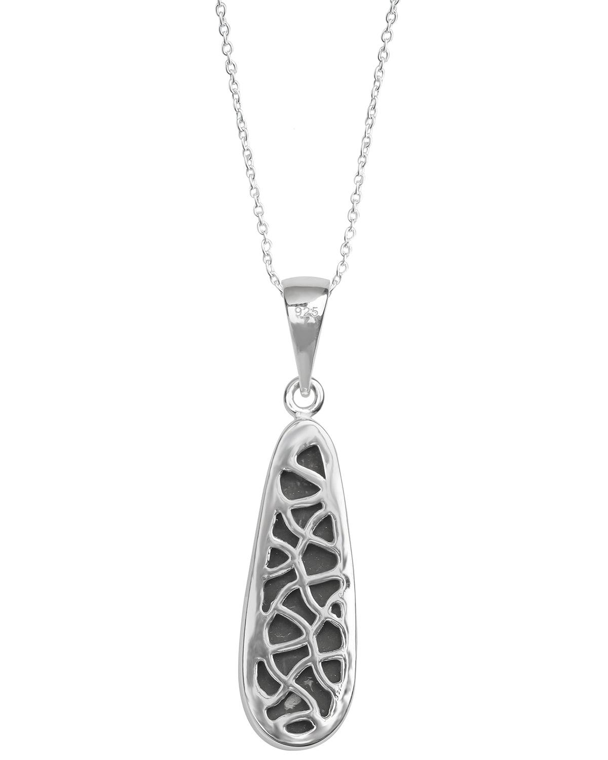7 Ct. Ammolite 925 Sterling Silver Necklace Pendant Jewelry - YoTreasure
