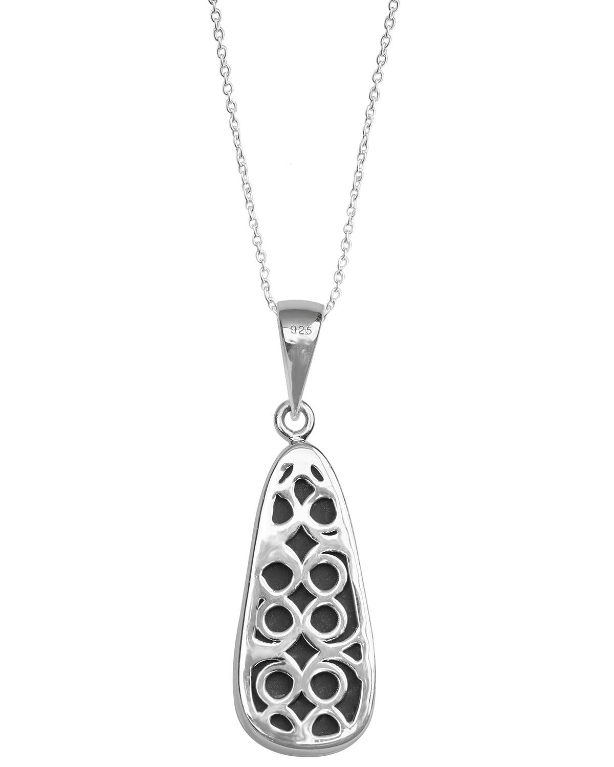 7.90 Ct. Ammolite 925 Sterling Silver Necklace Pendant Jewelry - YoTreasure