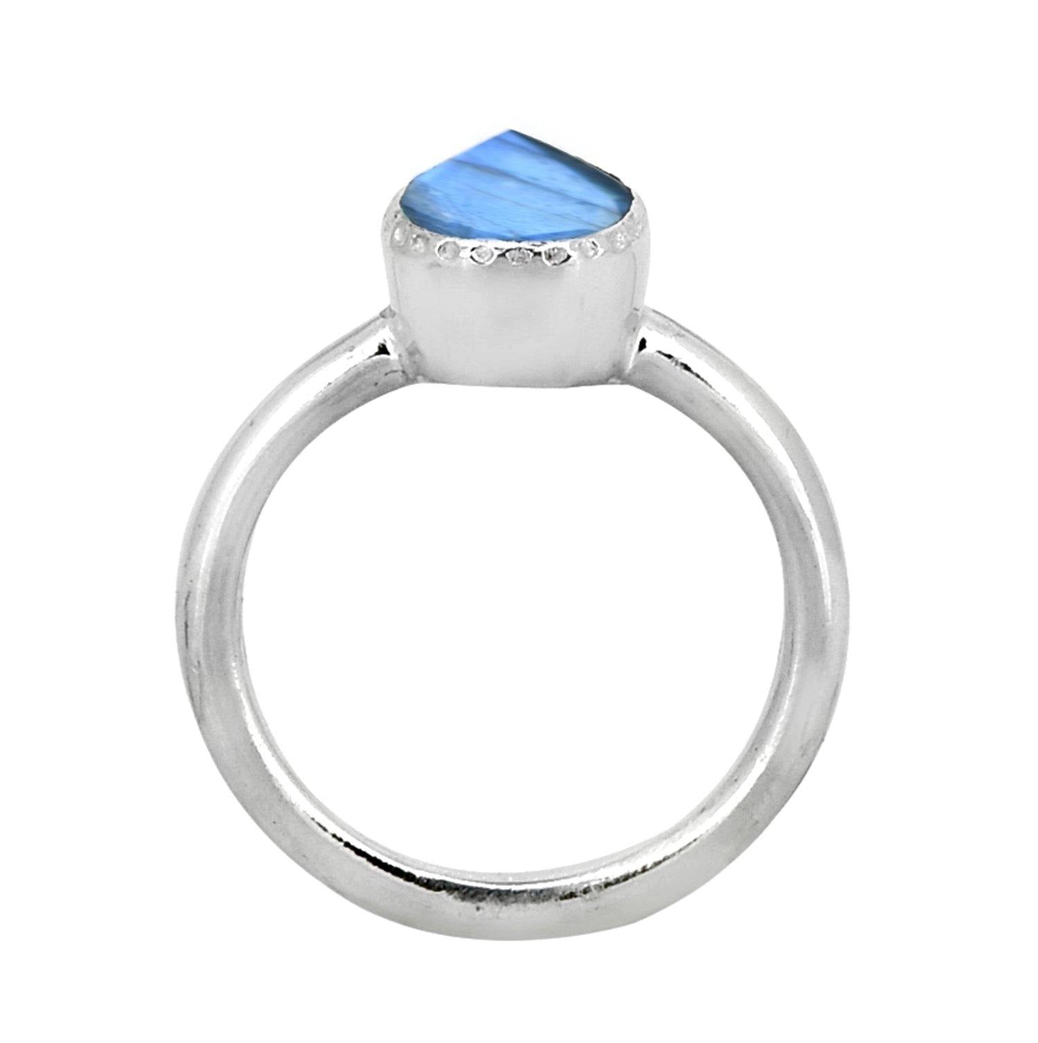 Labradorite Solid 925 Sterling Silver Gemstone Ring Jewelry For Women or Girls - YoTreasure