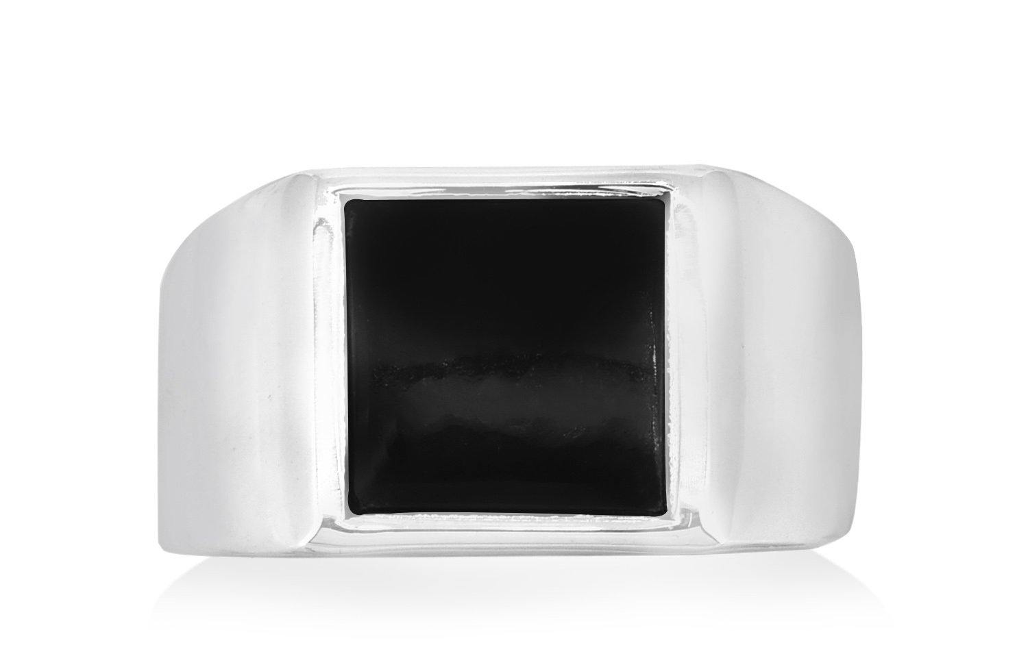 Black Onyx Solid 925 Sterling Silver Ring For Men's Jewelry - YoTreasure