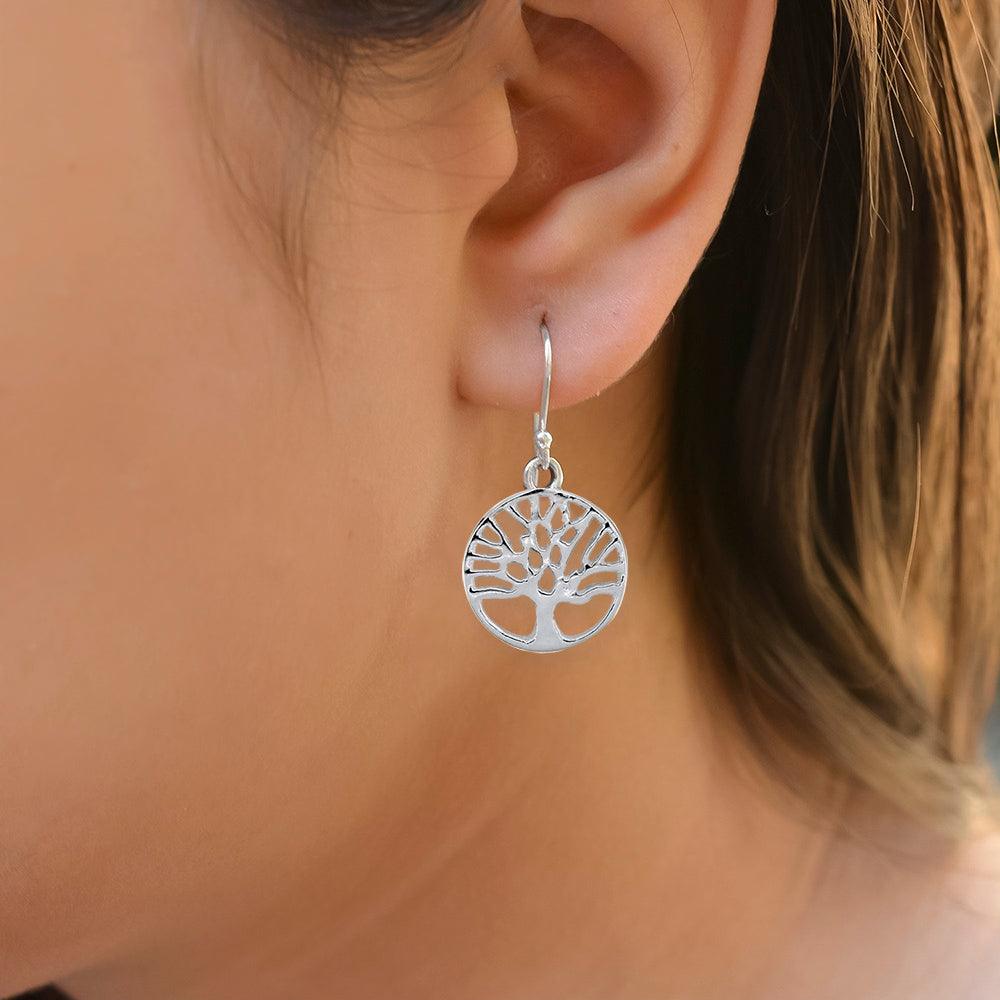 Solid 925 Sterling Silver Dangle Earrings Jewelry - YoTreasure