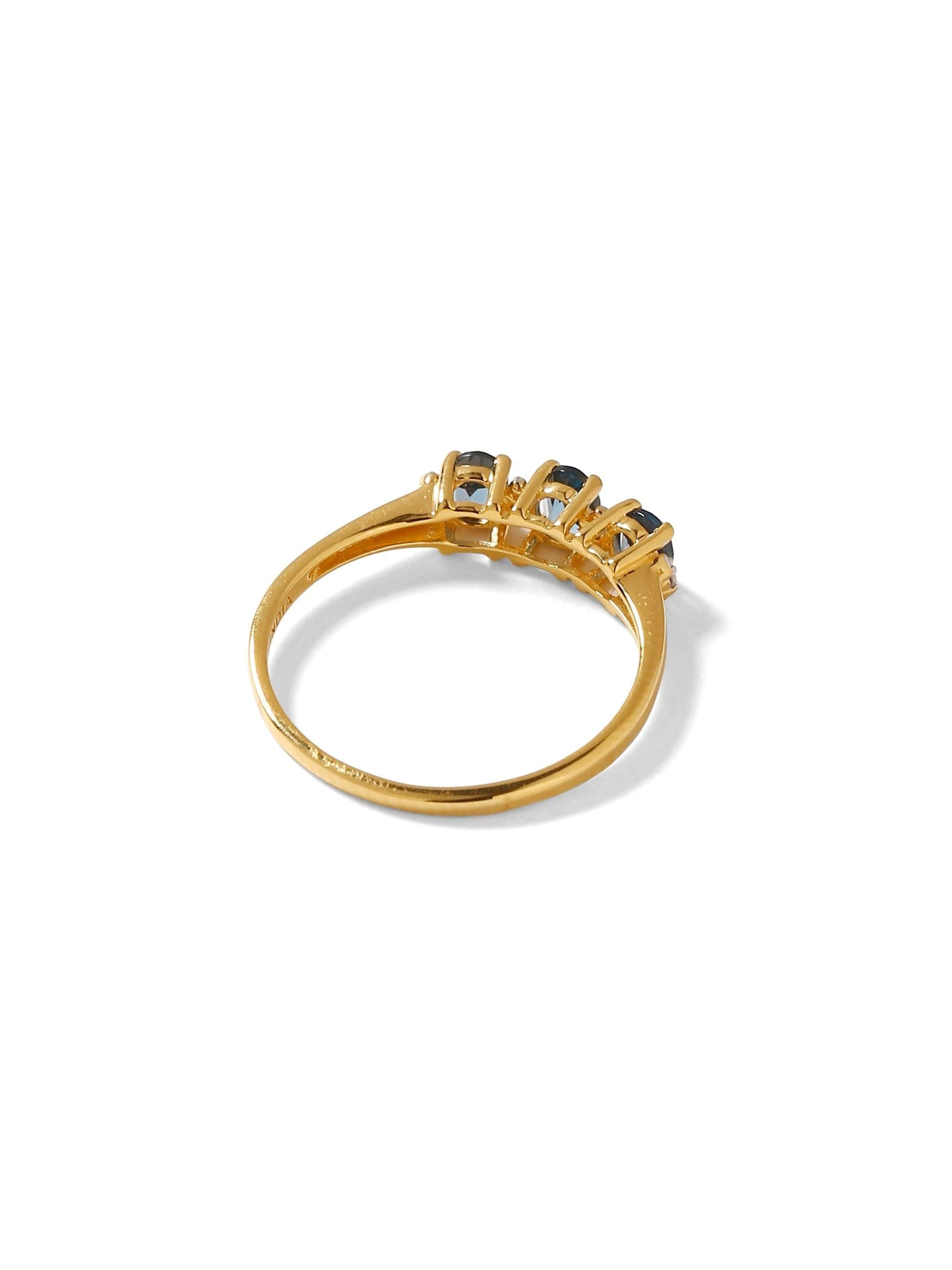 0.46 Ct. Tanzanite Solid 10k Yellow Gold Ring Jewelry - YoTreasure