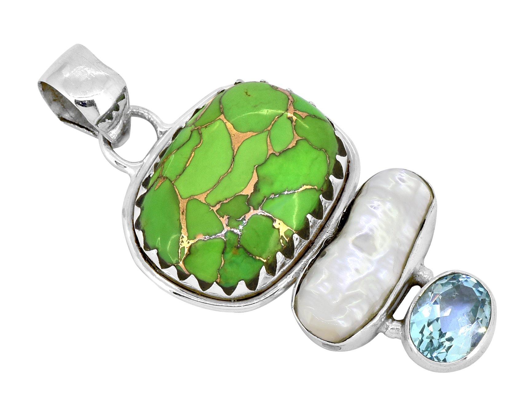 Lime green hot sale turquoise jewelry