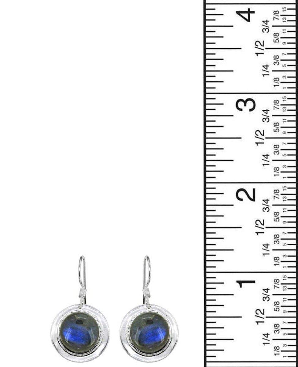 Labradorite Solid 925 Sterling Silver Dangle Earrings - YoTreasure