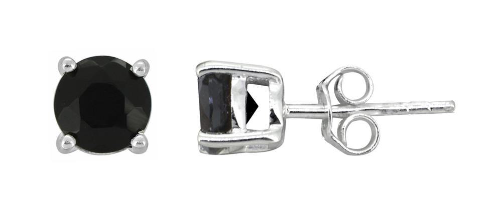 Black Onyx Sterling Silver Gemstone Earrings - YoTreasure