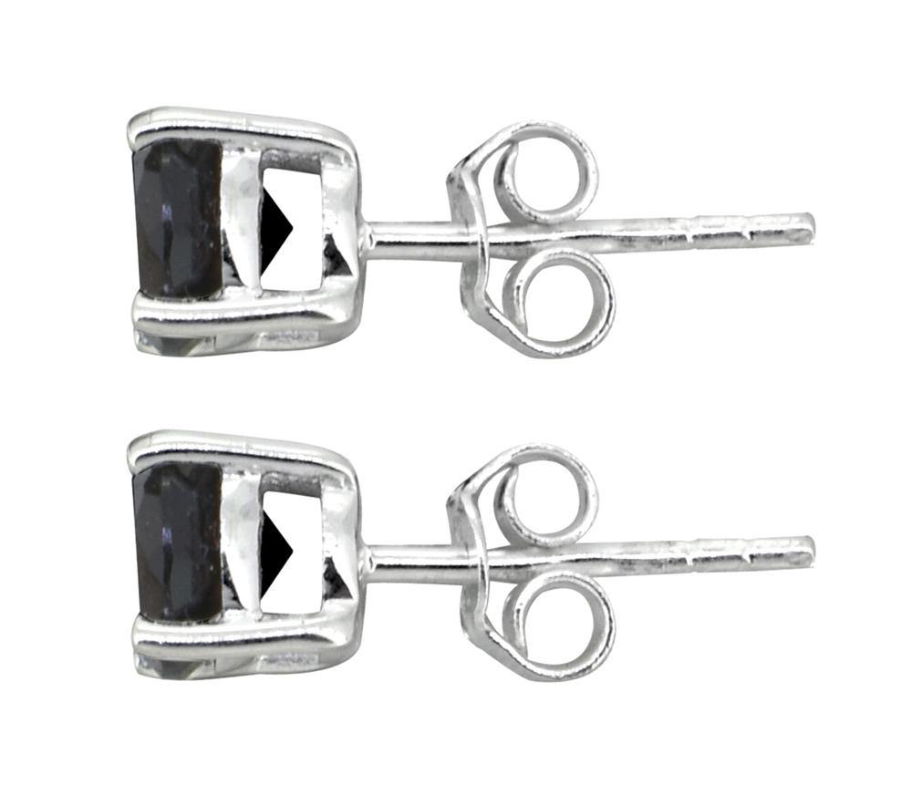 Black Onyx Sterling Silver Gemstone Earrings - YoTreasure