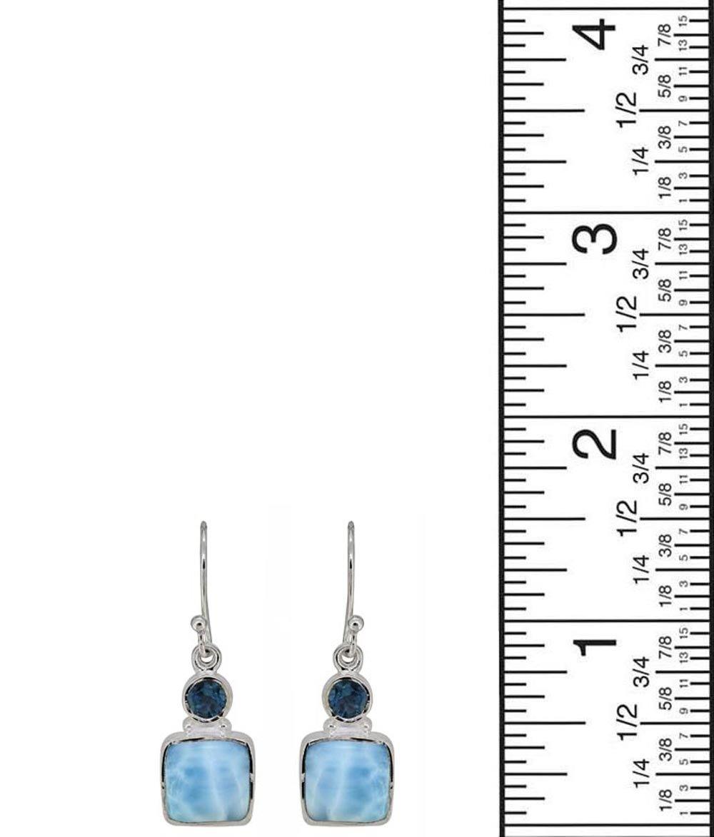 Larimar London Blue Topaz Gemstone Earrings - YoTreasure