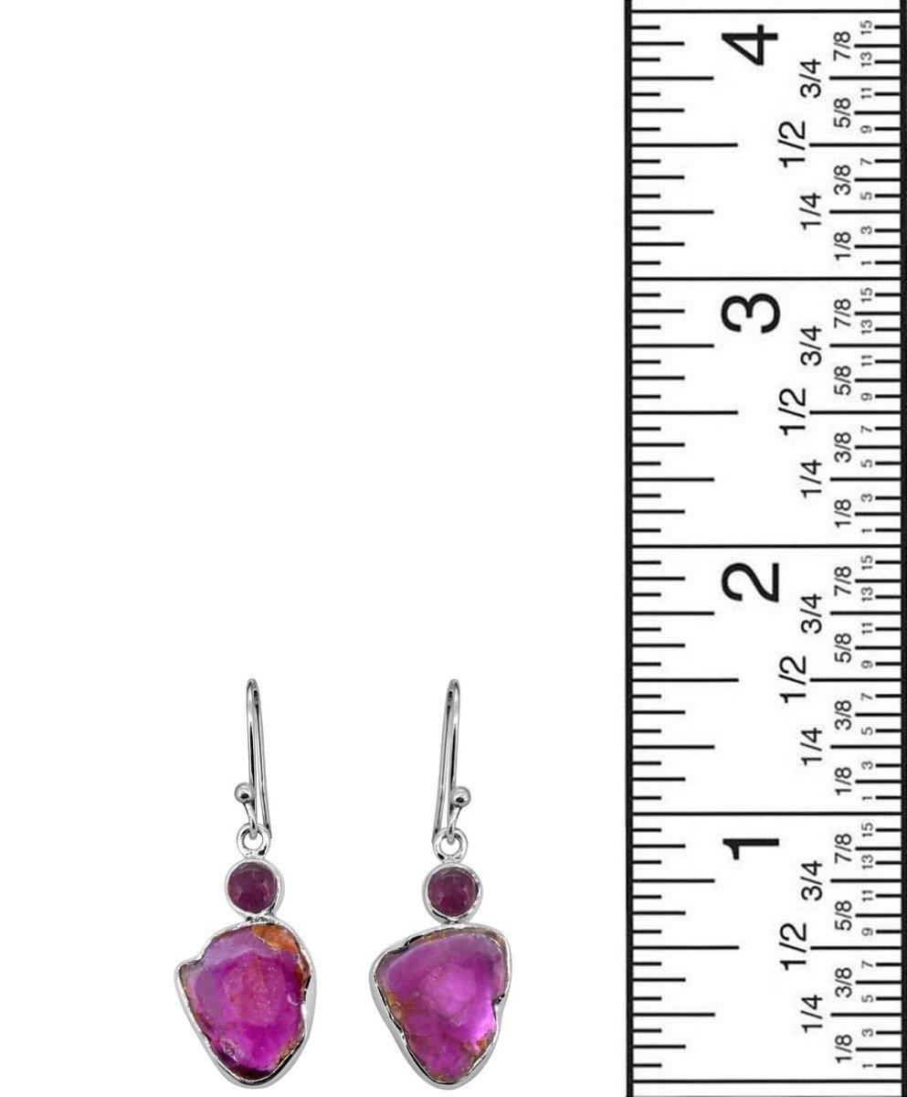 Watermelon Tourmaline Solid 925 Sterling Silver Gemstone Earrings - YoTreasure