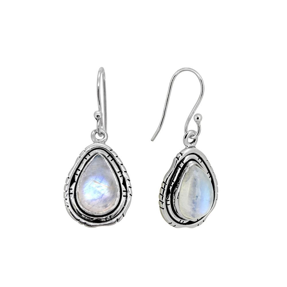 1.35" Moonstone Solid 925 Sterling Silver Dangle Earrings Jewelry - YoTreasure