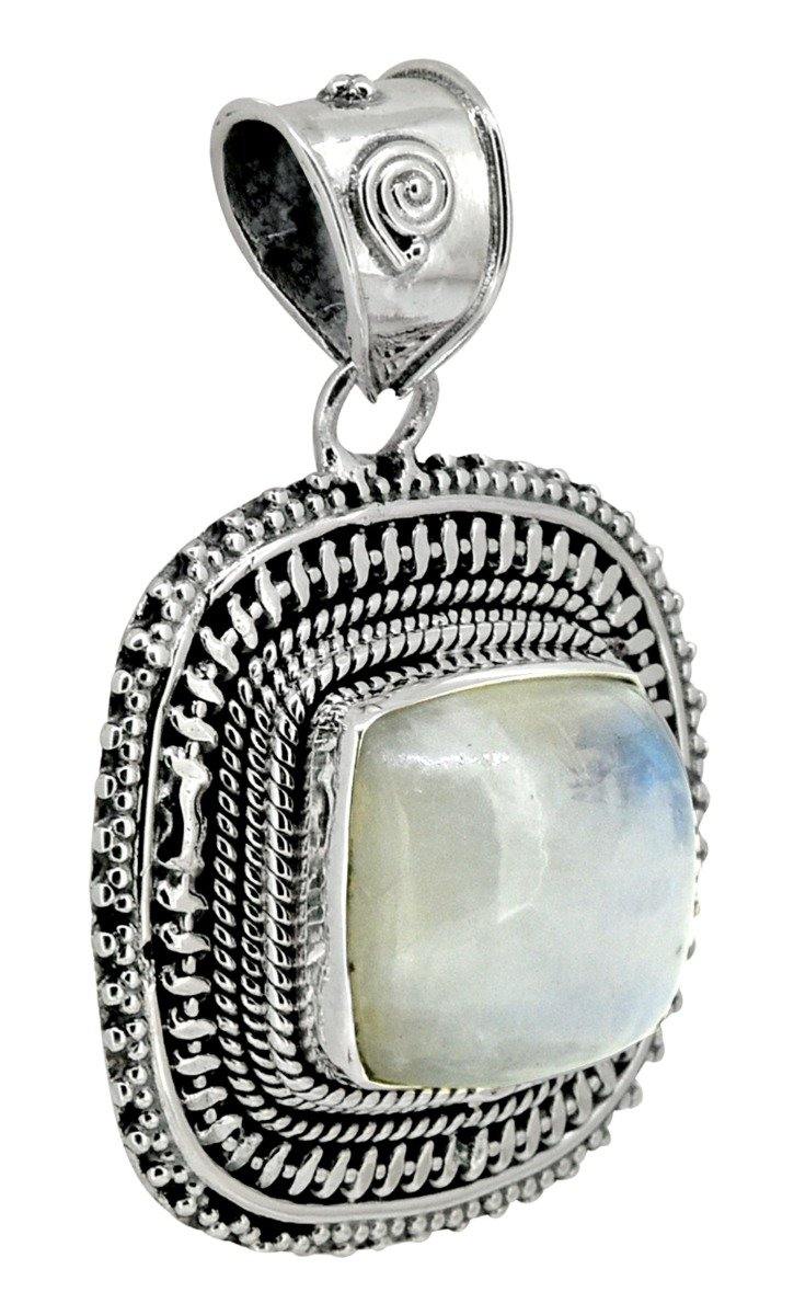 Moonstone Solid 925 Sterling Silver Chain Pendant Jewelry - YoTreasure