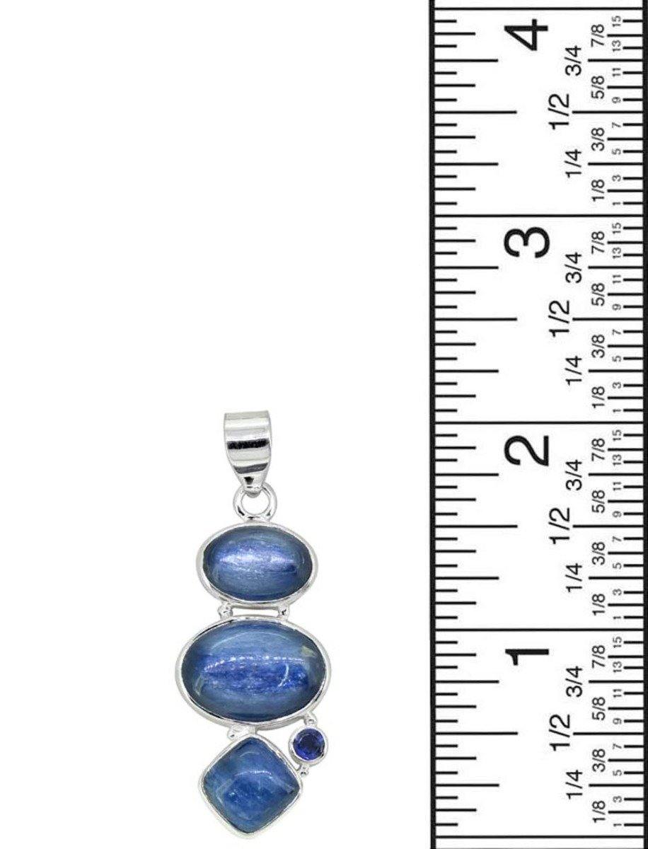Kyanite Solid 925 Sterling Silver Gemstone Pendant Necklace - YoTreasure