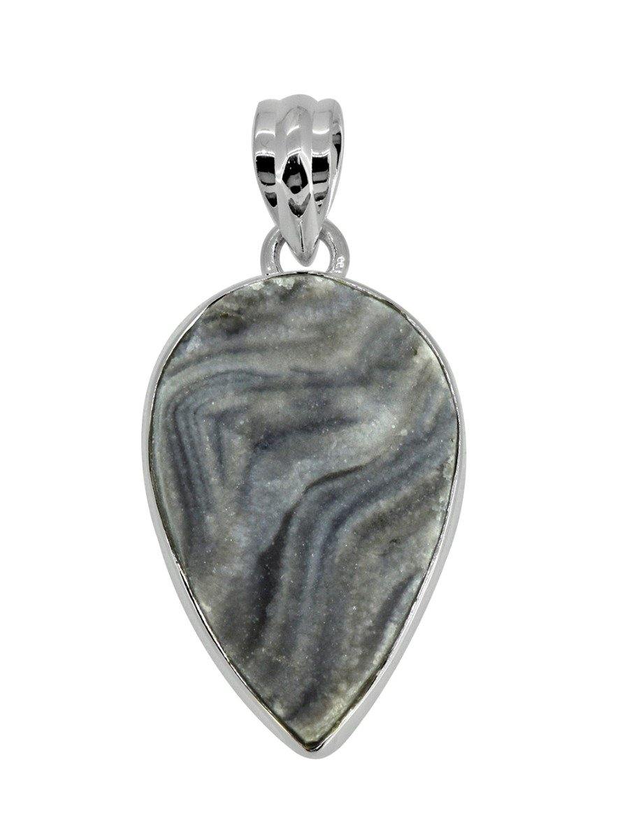 1.65" Desert Druzy Chain Necklace Solid 925 Sterling Silver - YoTreasure
