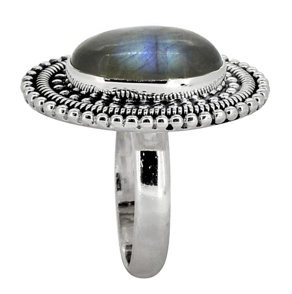 Labradorite Solid 925 Sterling Silver Designer Ring - YoTreasure