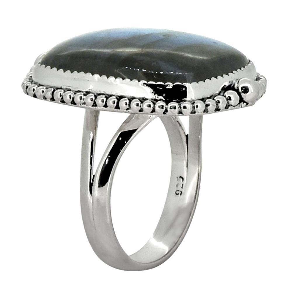 Labradorite Solid 925 Sterling Silver Womens Ring Jewelry - YoTreasure