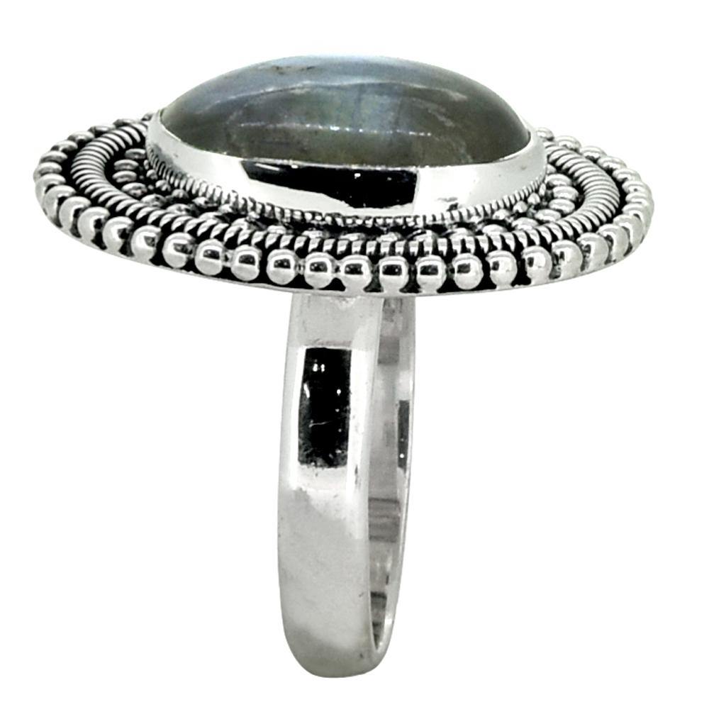 Labradorite Solid 925 Sterling Silver Ring Jewelry - YoTreasure
