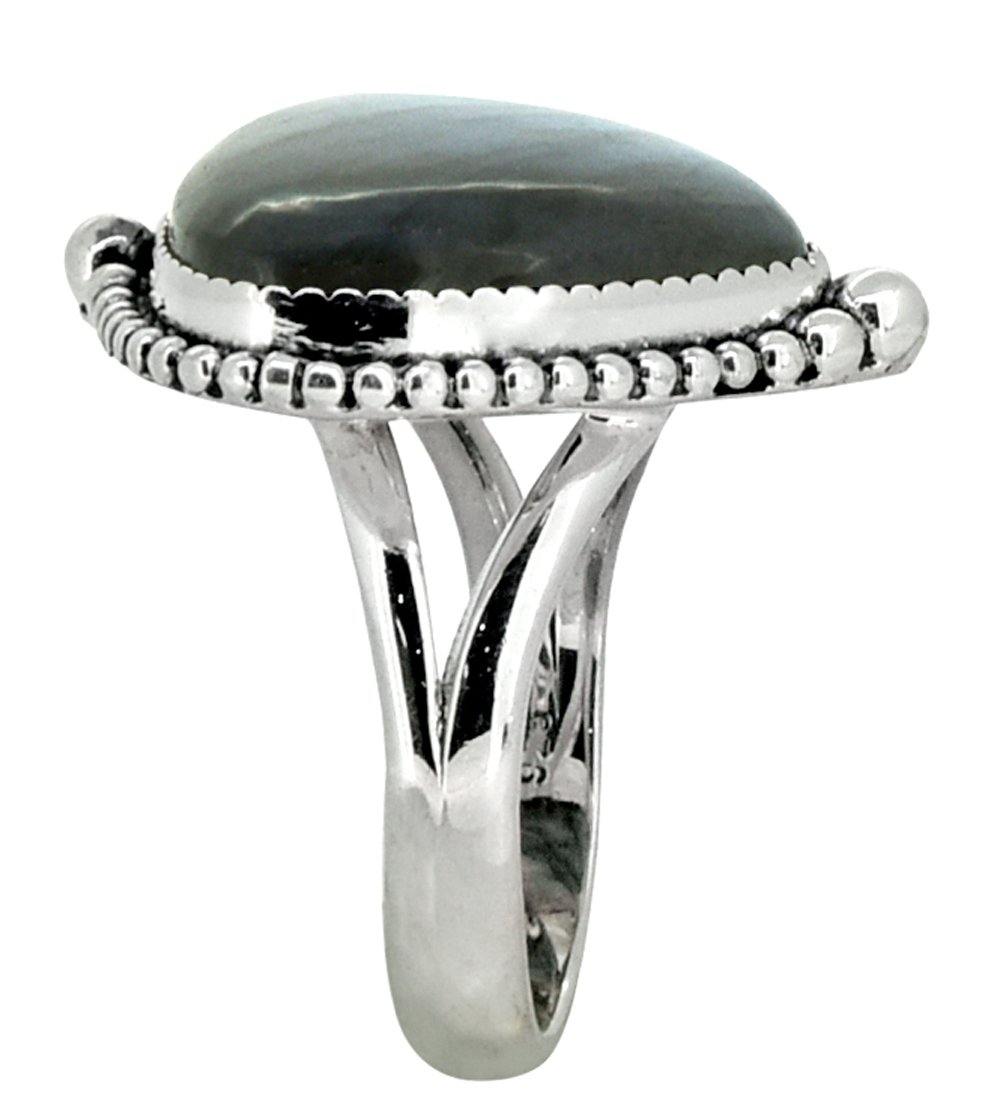 Labradorite Ring Solid 925 Sterling Silver Designer Jewelry - YoTreasure