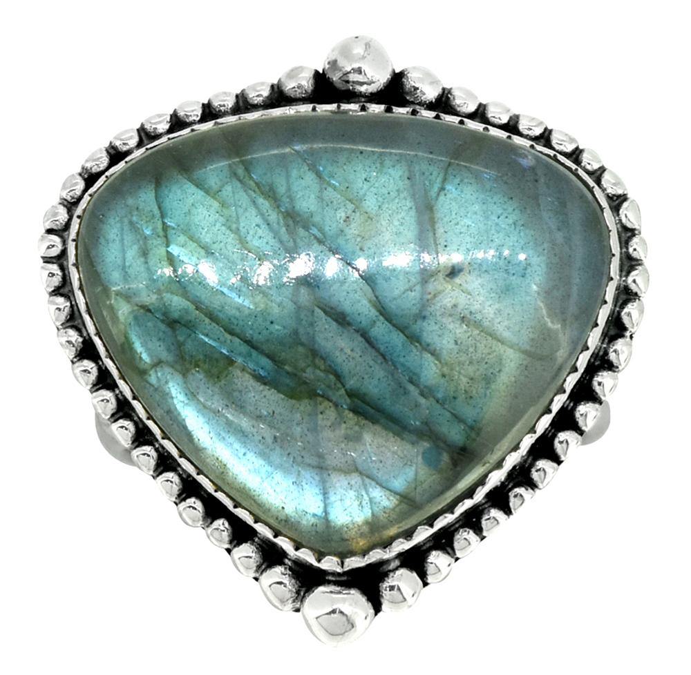 Labradorite Ring Solid 925 Sterling Silver Designer Jewelry - YoTreasure