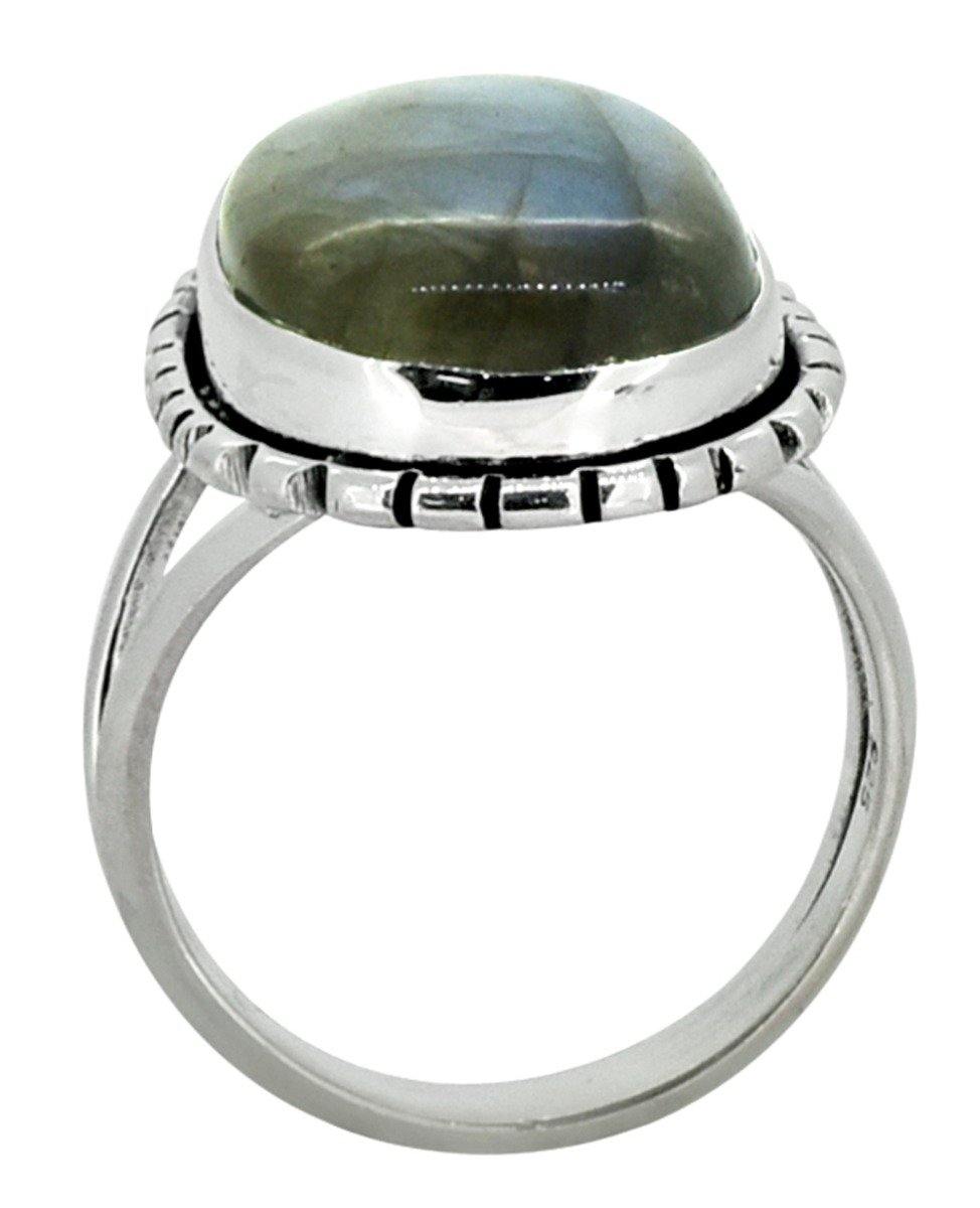 Labradorite Ring Solid 925 Sterling Silver - YoTreasure