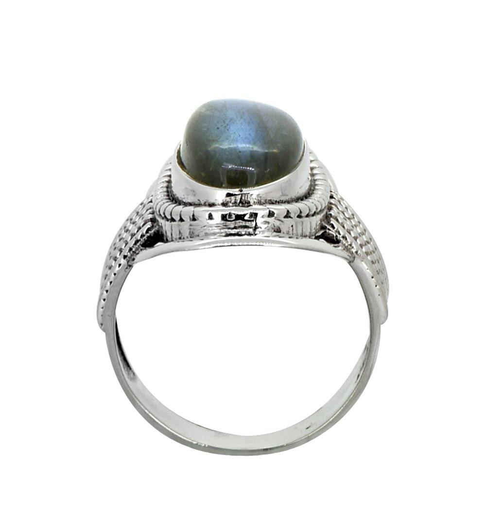 Labradorite Solid 925 Sterling Silver Gemstone Ring - YoTreasure