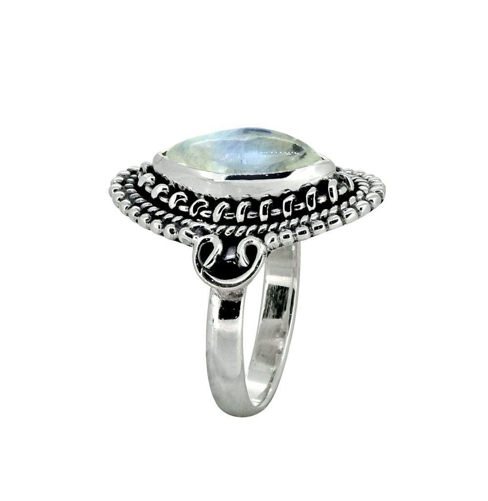 Moonstone Solid 925 Sterling Silver Gemstone Ring - YoTreasure