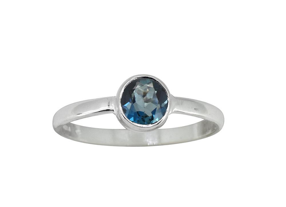London Blue Topaz Solid 925 Sterling Silver Ring Jewelry - YoTreasure