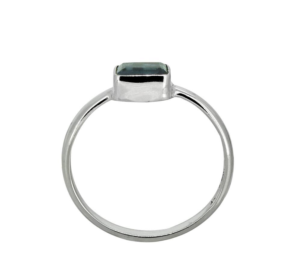 London Blue Topaz Solid 925 Sterling Silver Gemstone Ring - YoTreasure