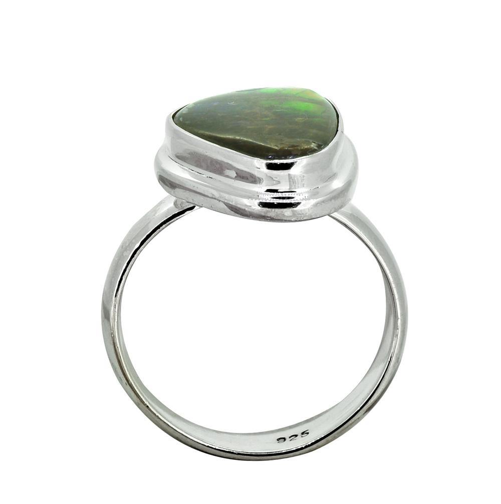Ammolite Sterling Silver Ring - YoTreasure