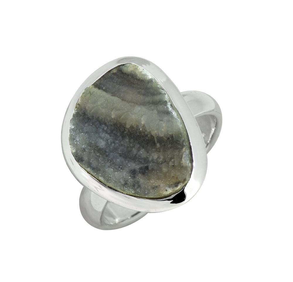 Desert Druzy Solid 925 Sterling Silver Ring Jewelry - YoTreasure