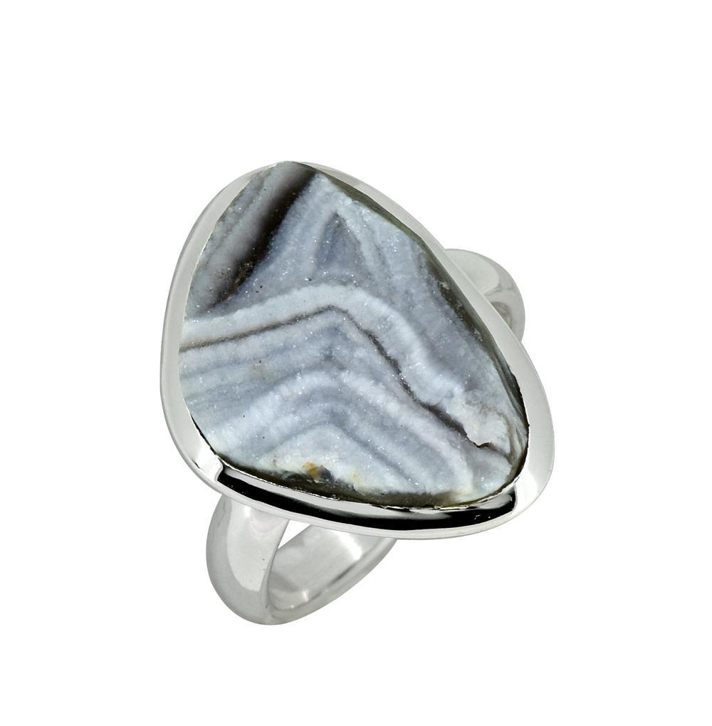 Desert Druzy Gemstone Solid 925 Sterling Silver Ring - YoTreasure
