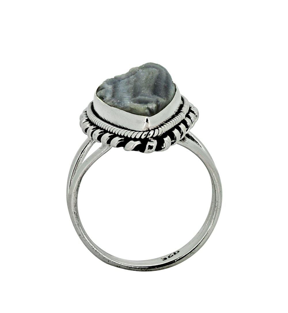 Desert Druzy Solid 925 Sterling Silver Designer Ring - YoTreasure