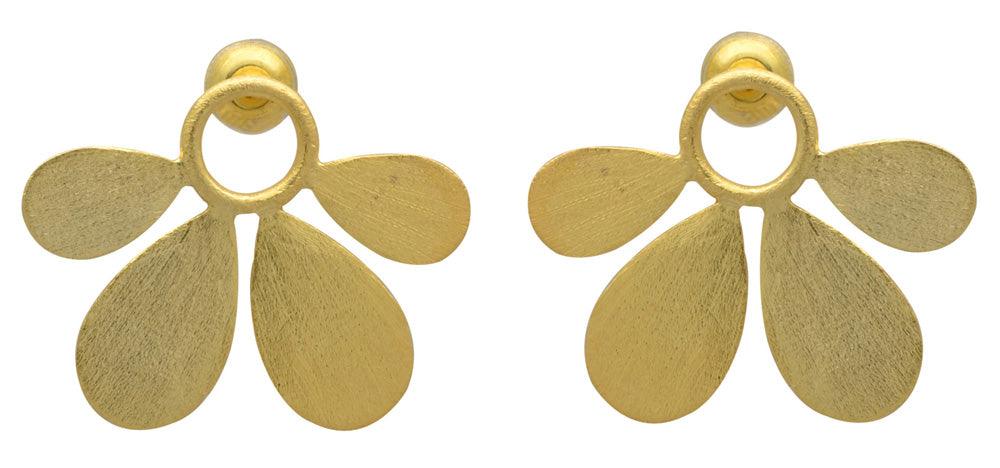 Gold Plated Over Brass Earrings Jewelry - YoTreasure