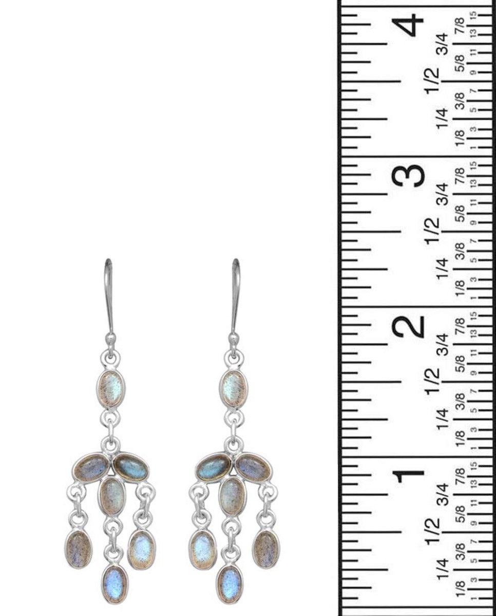 Labradorite Dangling 925 Solid Sterling Silver Earrings Silver Jewelry - YoTreasure