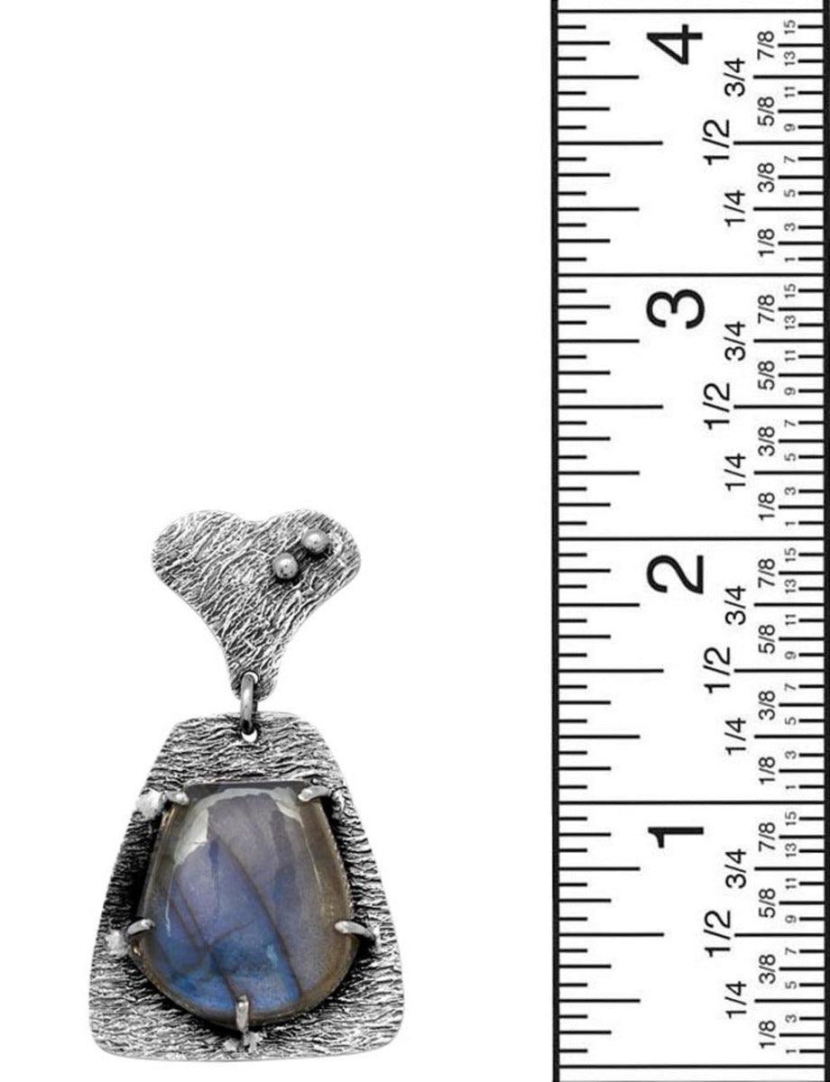 Labradorite 925 Solid Sterling Silver Pendant Necklace Silver Jewelry - YoTreasure