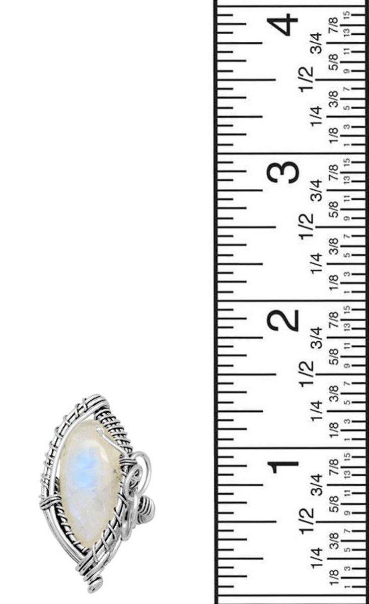 Rainbow Moonstone 925 Sterling Silver Rings Silver Jewelry - YoTreasure