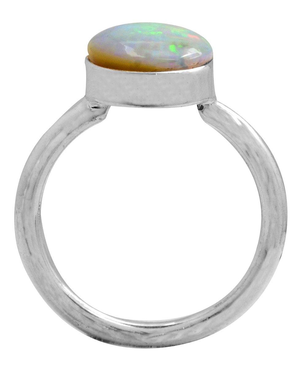 Ethiopian Opal 925 Sterling Silver Rings Silver Jewelry - YoTreasure