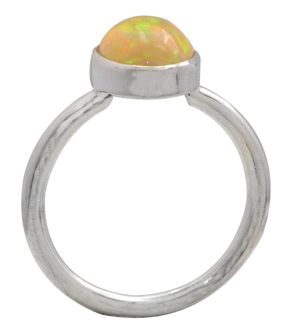 Ethiopian Opal Solid 925 Sterling Silver Ring Jewelry - YoTreasure