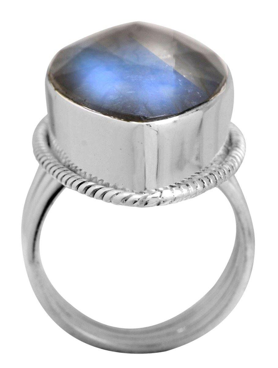 Labradorite 925 Sterling Silver Rings Silver Jewelry - YoTreasure