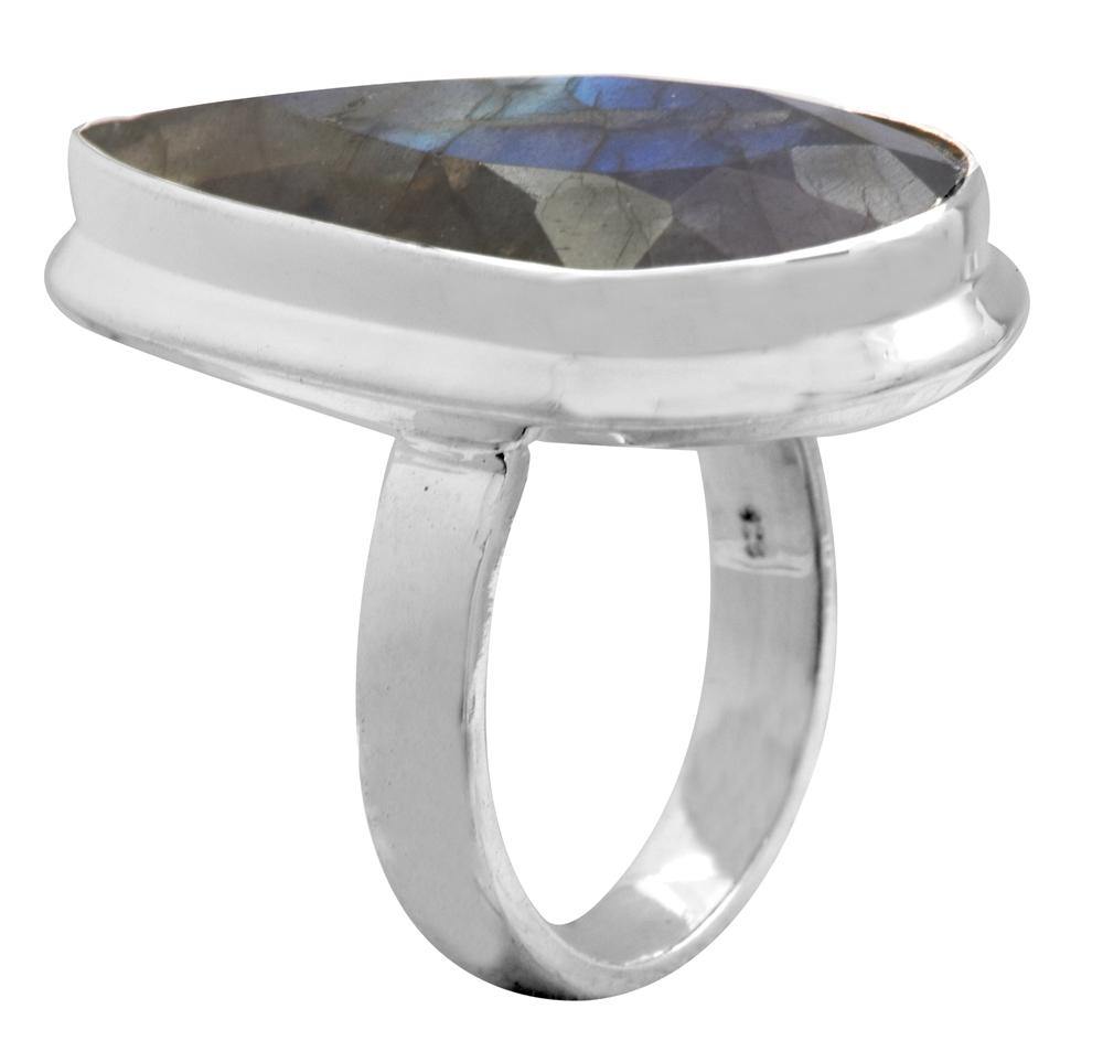 Labradorite 925 Sterling Silver Rings Silver Jewelry - YoTreasure