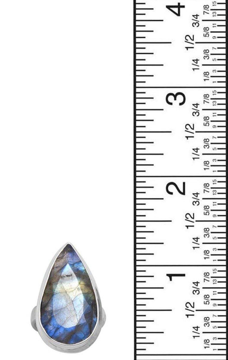 Labradorite 925 Sterling Silver Rings Silver Jewelry - YoTreasure