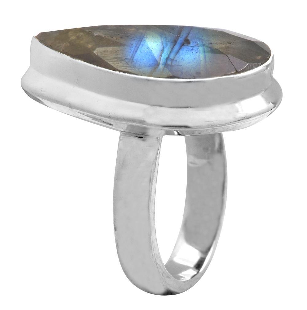 Labradorite 925 Sterling Silver Rings Silver Jewelry - YoTreasure